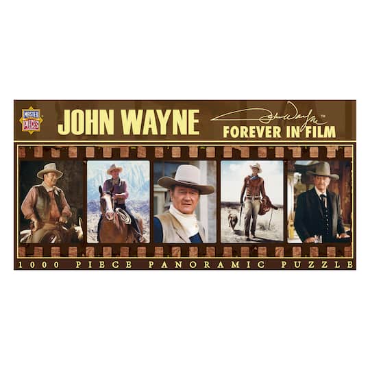 John Wayne Forever in Film Panoramic 1000 Piece Puzzle By Masterpieces Puzzles | 39" x 13" | Michaels®